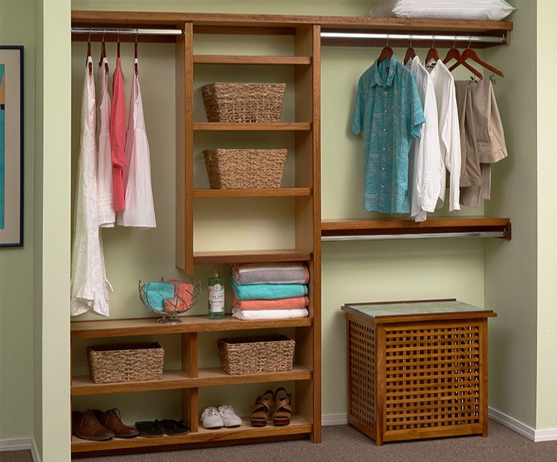 maple closet system