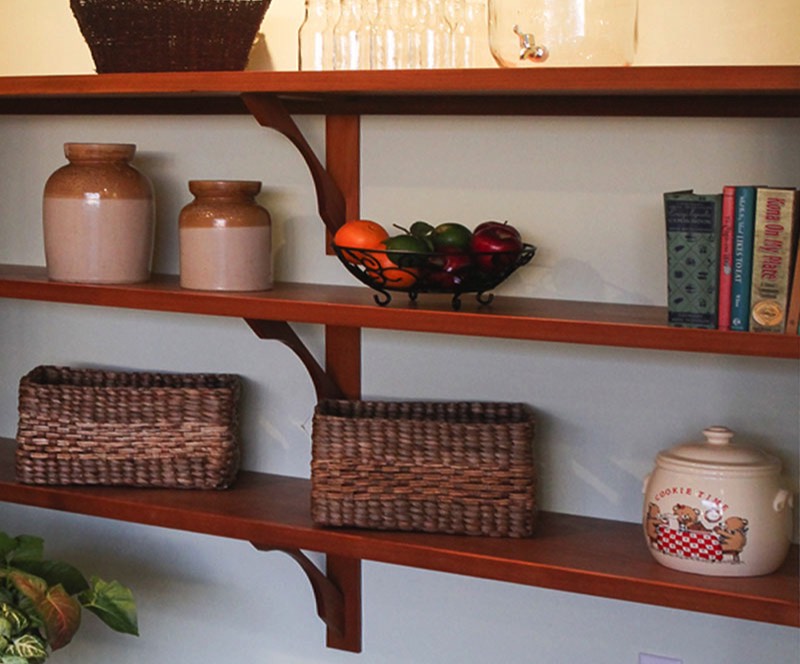 Big island custom shelving